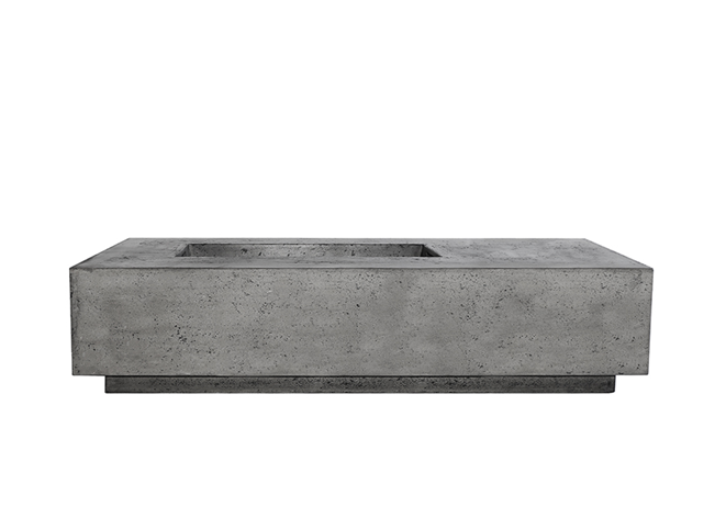 Prism Hardscapes 80" x 38" Tavola 5 Concrete Fire Table