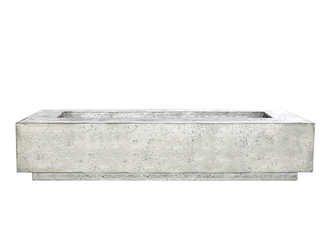 Prism Hardscapes 90" x 38" Tavola 6 Concrete Fire Table