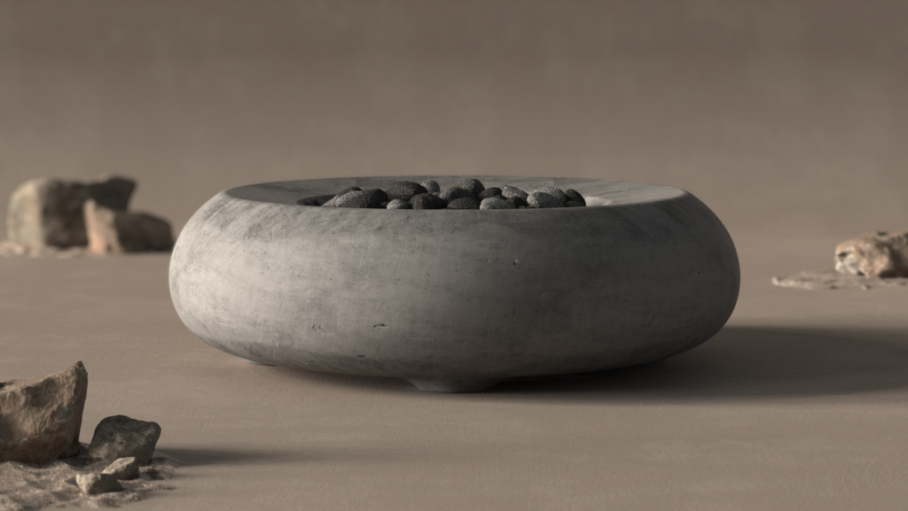 Prism Hardscapes Pietra Concrete Fire Bowl
