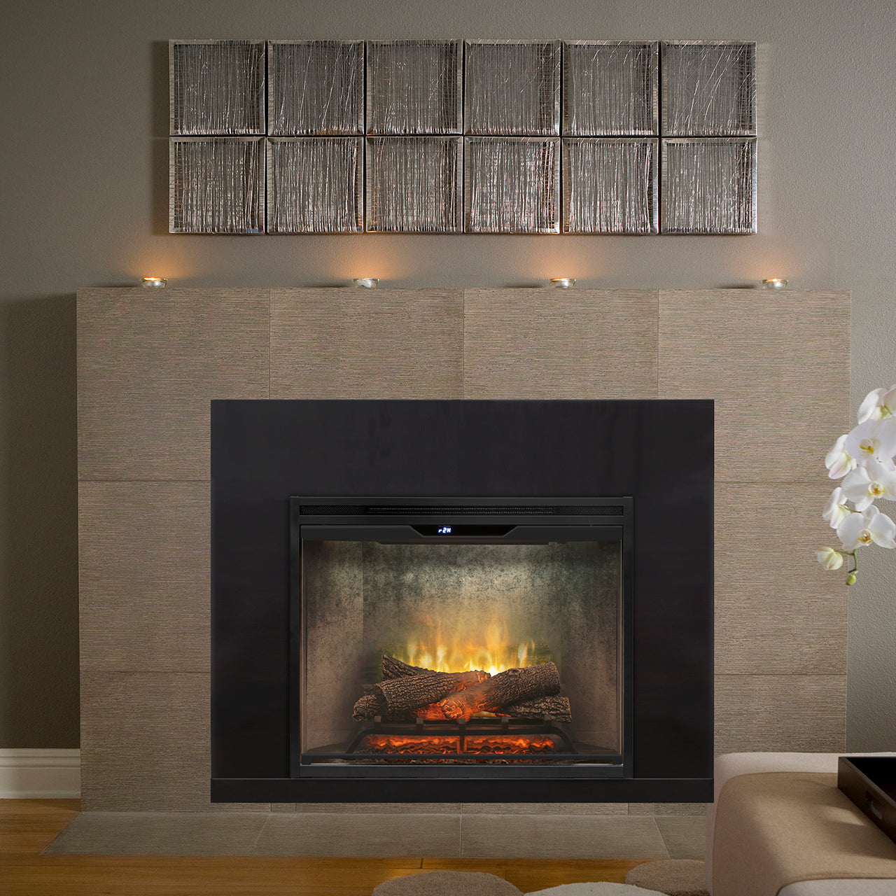 Dimplex Revillusion 30-Inch Built-In Electric Fireplace - Weathered Concrete