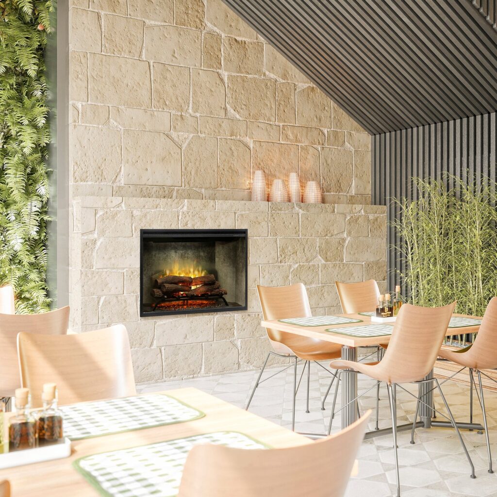 Dimplex Revillusion 36-Inch Built-In Electric Fireplace - Weathered Concrete
