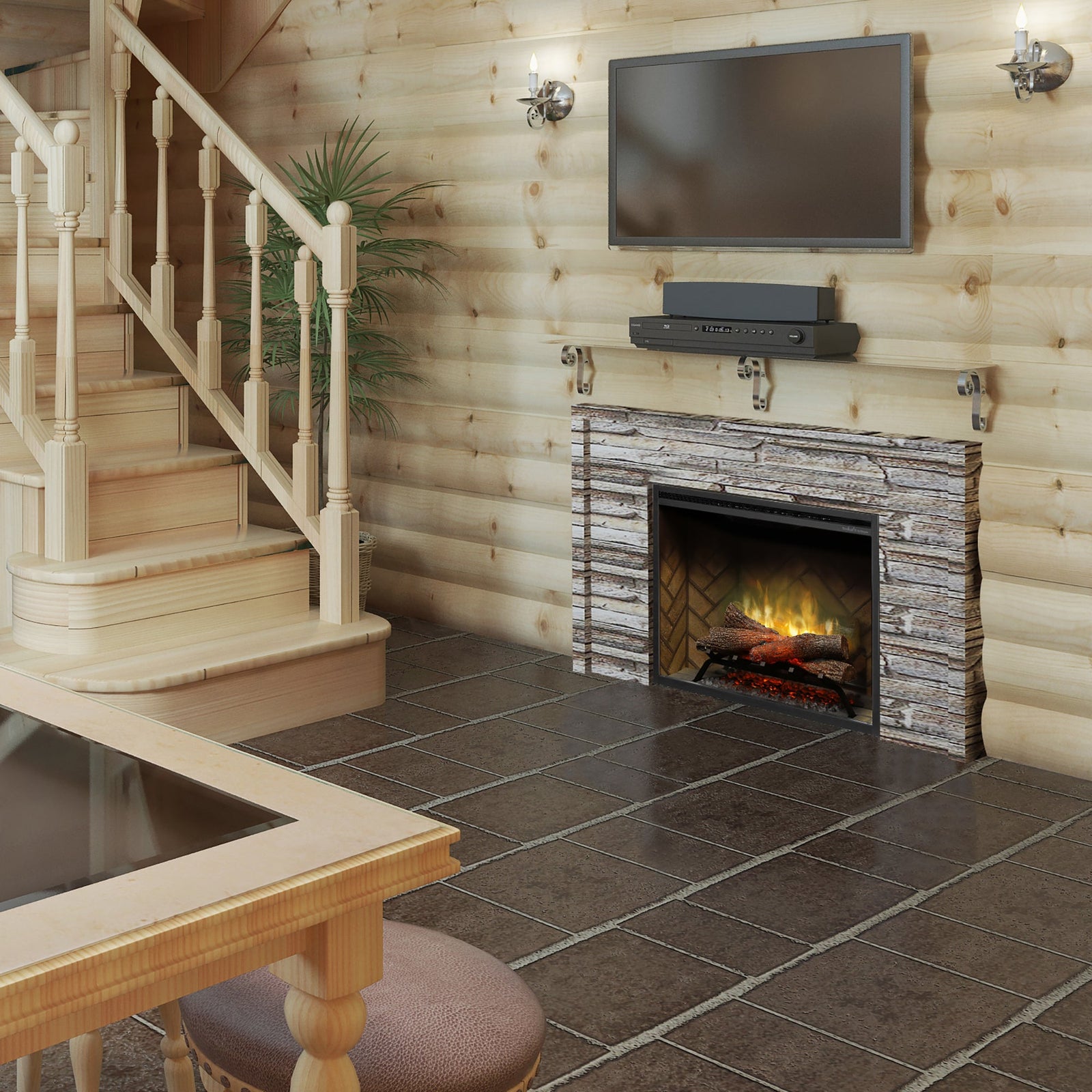 Dimplex Revillusion 36-Inch Built-In Electric Fireplace