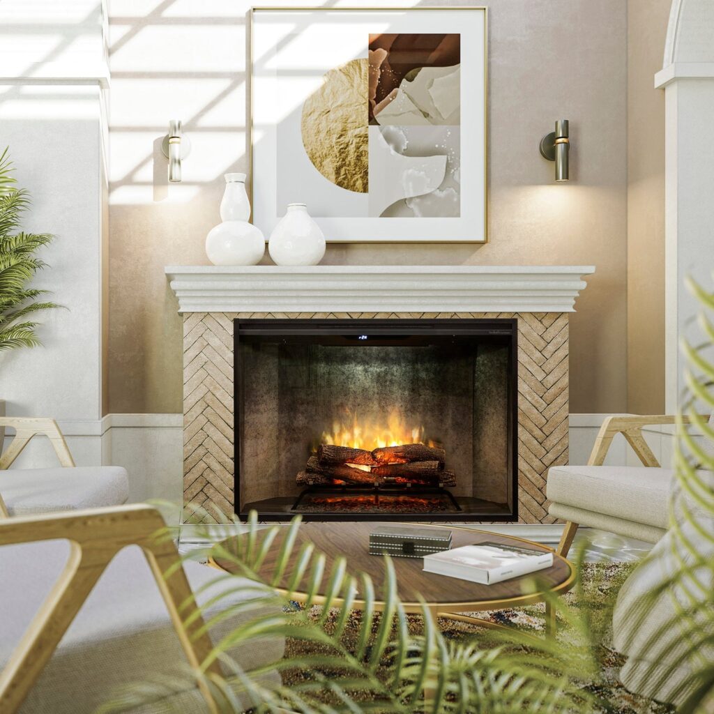 Dimplex Revillusion 42" Built-In Electric Fireplace - Weathered Concrete