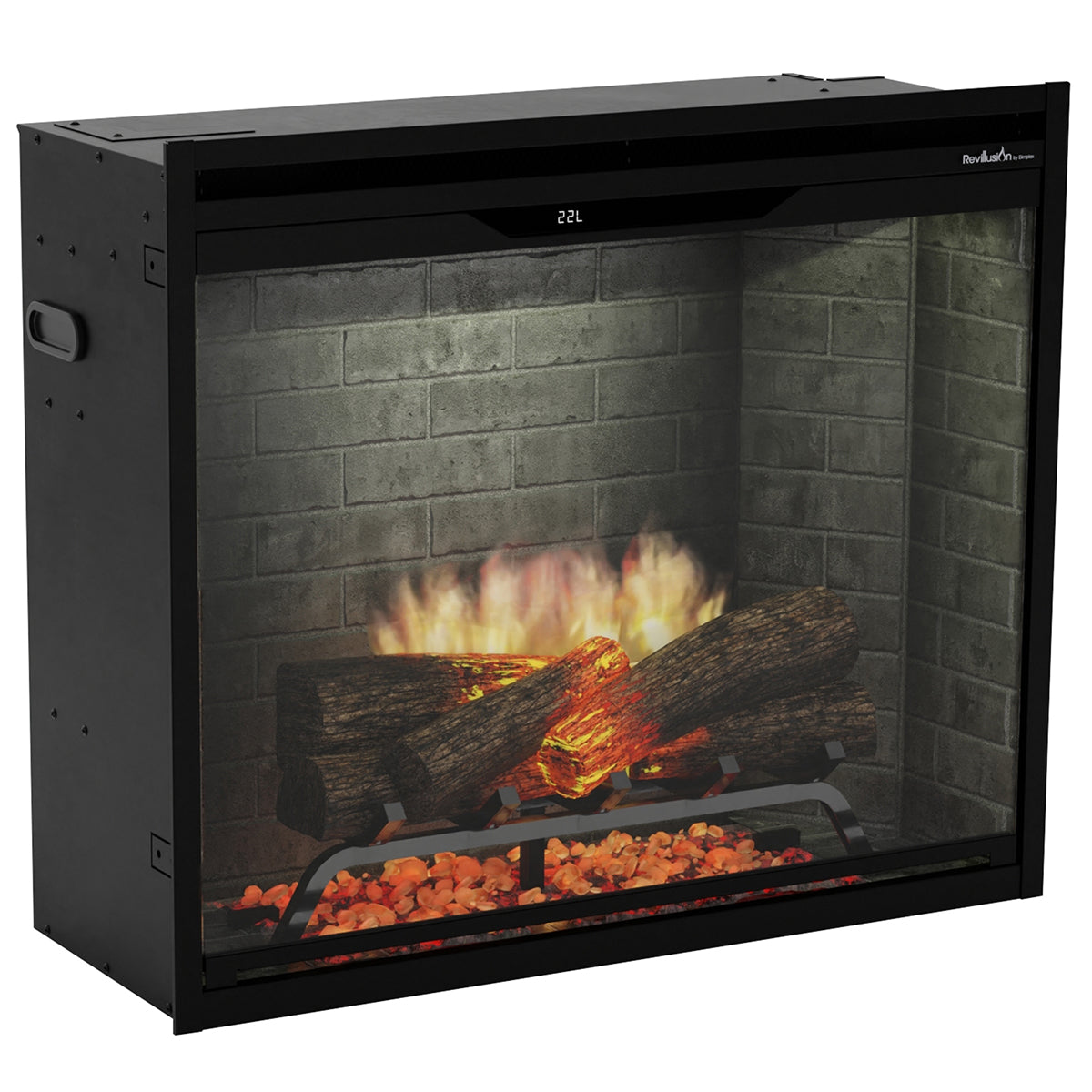 Dimplex Revillusion 30-Inch Built-In Electric Fireplace - Neutral Brick