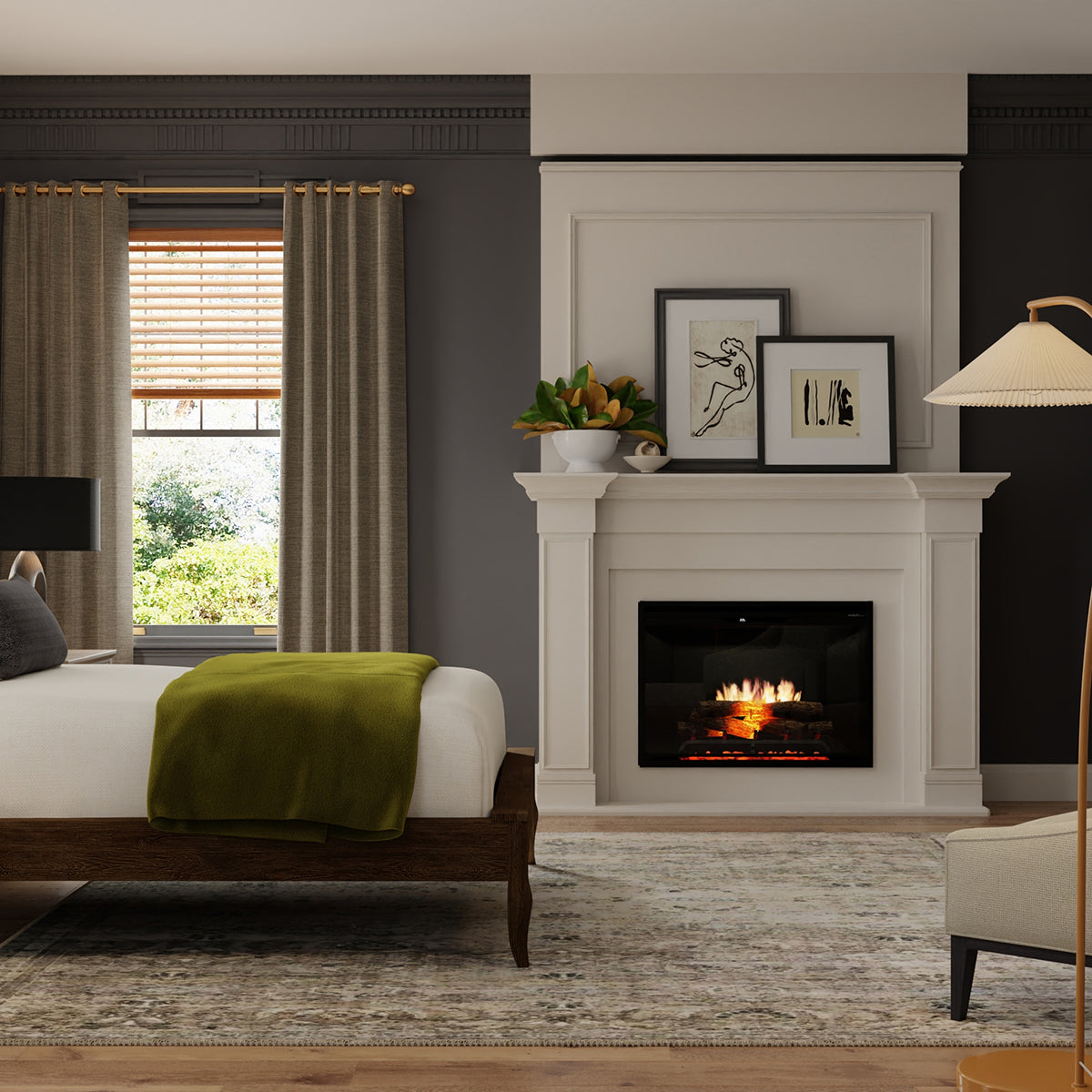 Dimplex Revillusion 36-Inch Built-In Electric Fireplace - Black