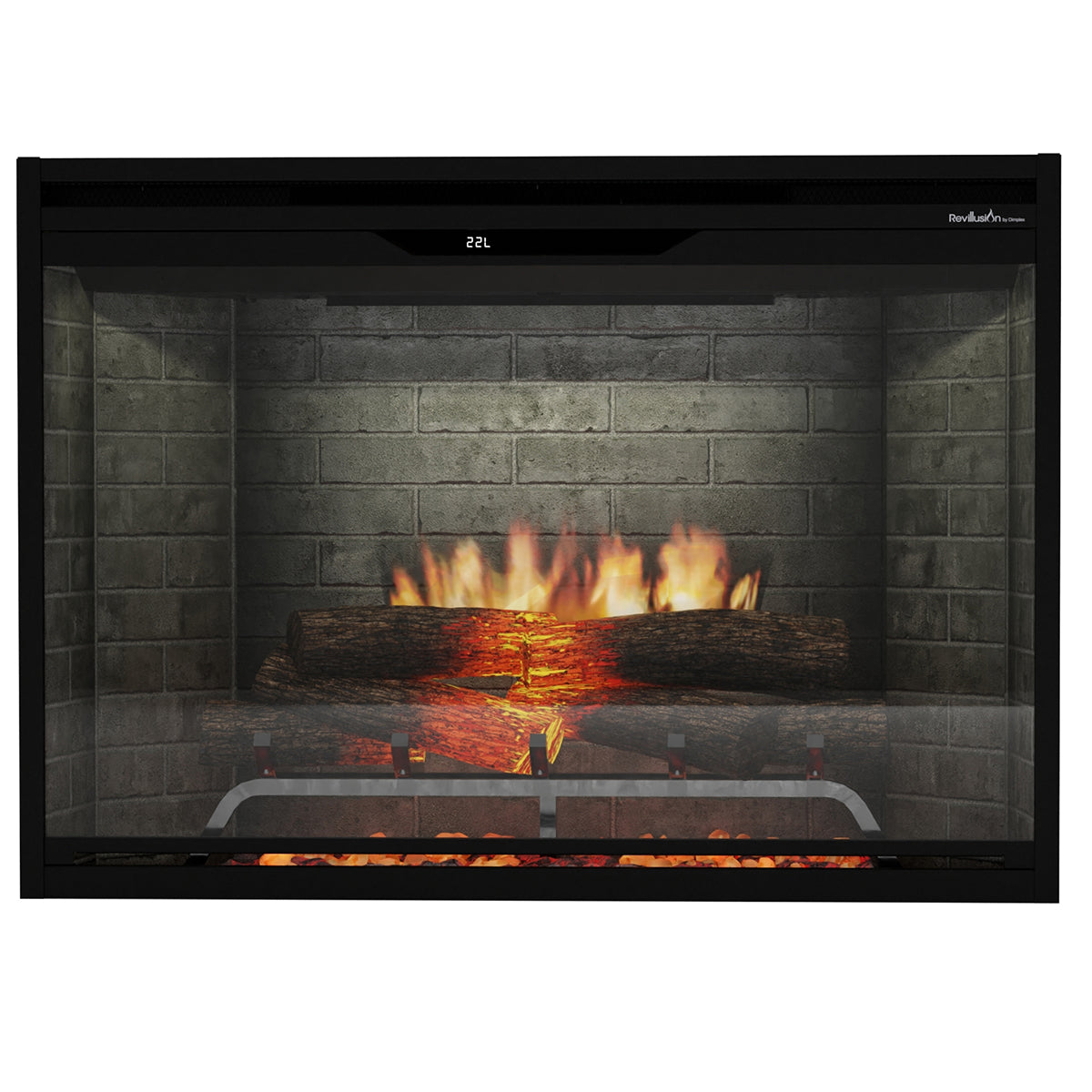 Dimplex Revillusion 36-Inch Built-In Electric Fireplace - Neutral Brick