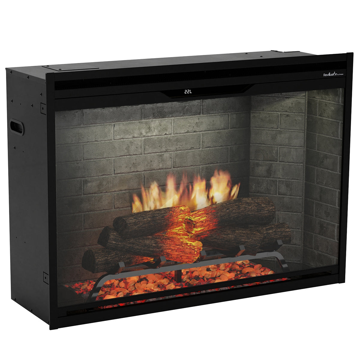 Dimplex Revillusion 36-Inch Built-In Electric Fireplace - Neutral Brick