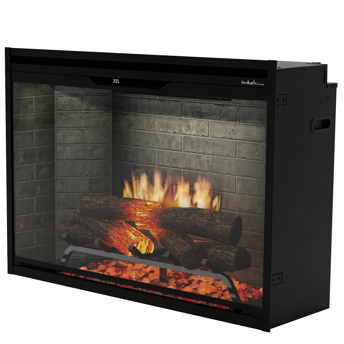 Dimplex Revillusion 36-Inch Built-In Electric Fireplace - Neutral Brick