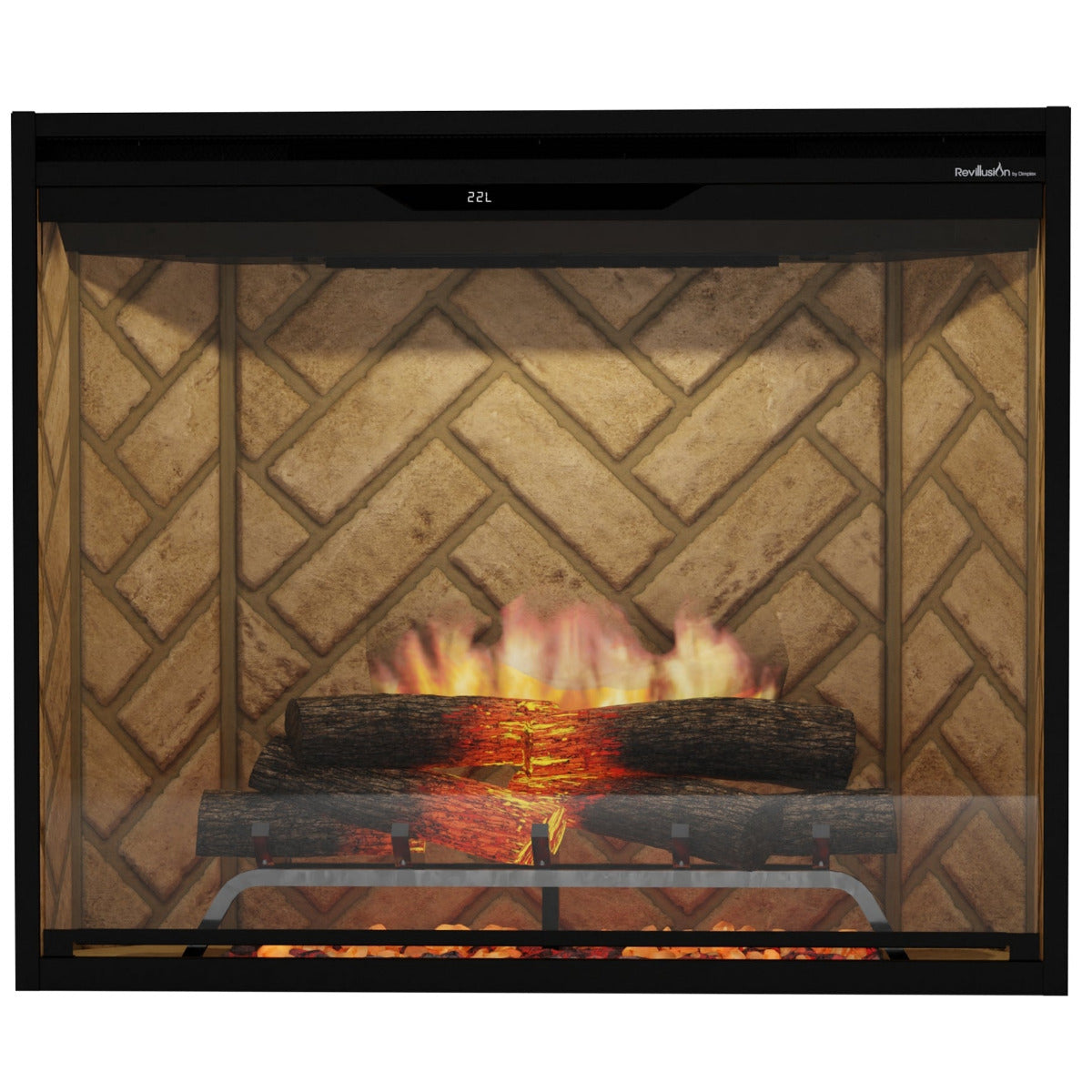 Dimplex Revillusion 36-Inch Portrait Built-In Electric Fireplace - Herringbone (Model 500005736)