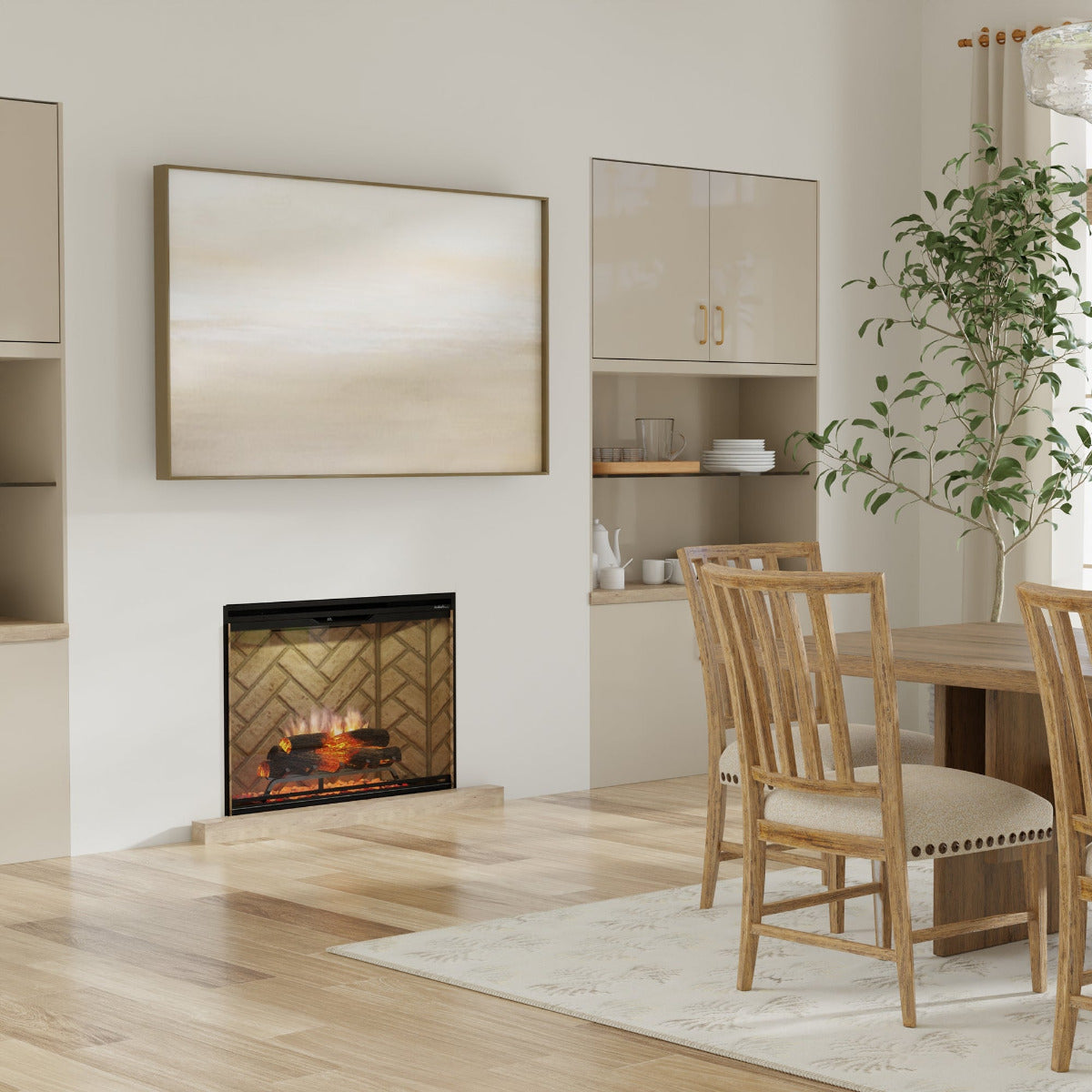 Dimplex Revillusion 42-Inch Built-In Electric Fireplace - Herringbone (Model 500005737)