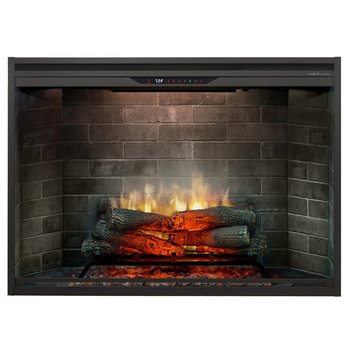 Dimplex Revillusion 42-Inch Built-In Electric Fireplace - Neutral Brick