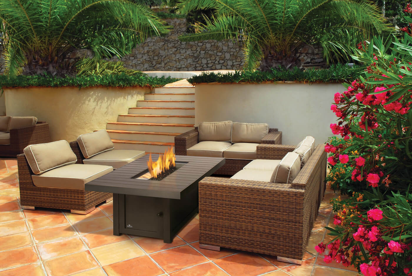 Napoleon Patioflame St. Tropez Rectangle Gas Fire Pit Table (STTR1-BZ)