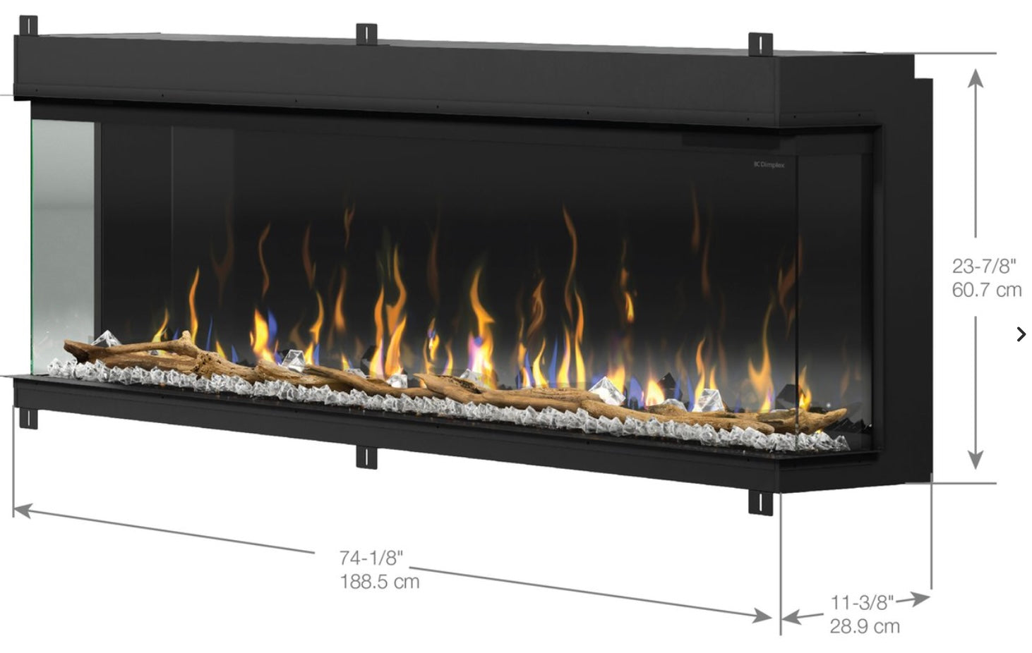 Dimplex Ignite XL Bold 74" Linear Built In (Model XLF7417-XD)