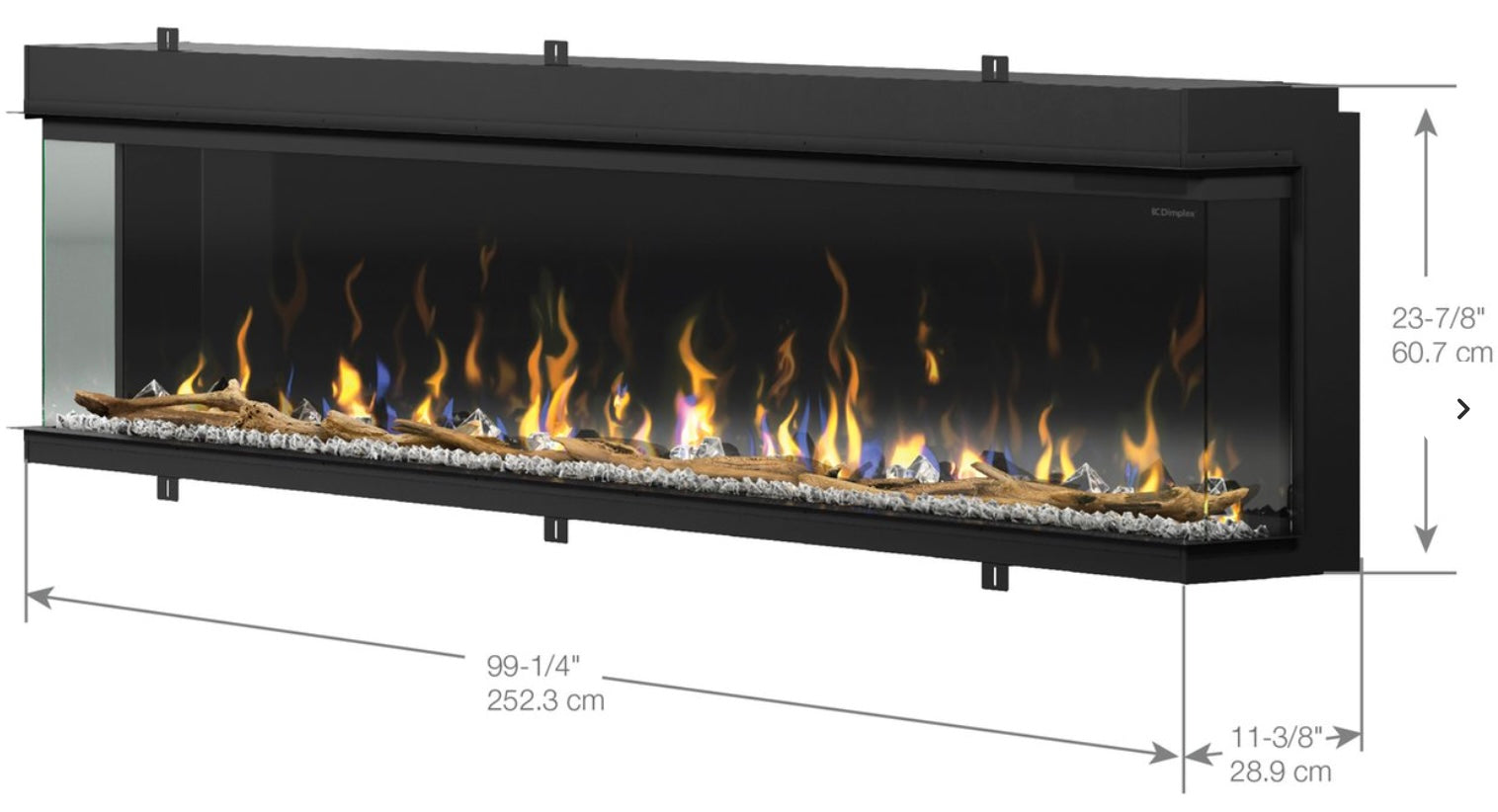Dimplex Ignite XL Bold 100" Linear Built In (Model XLF10017-XD)