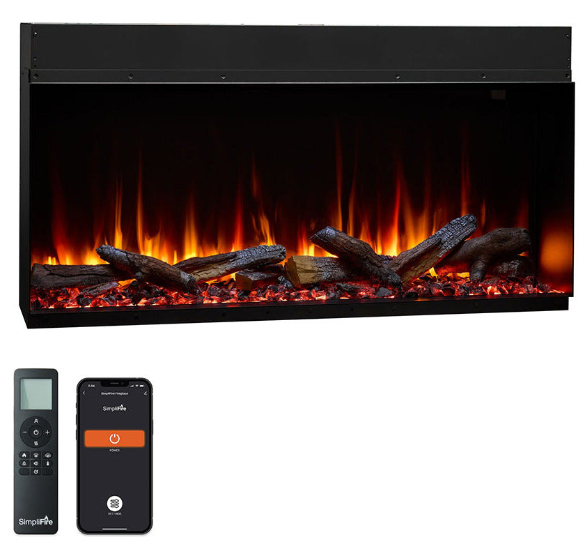 SimpliFire Triton 50-Inch Multi-View Smart Electric Fireplace (Model SF-TR50)