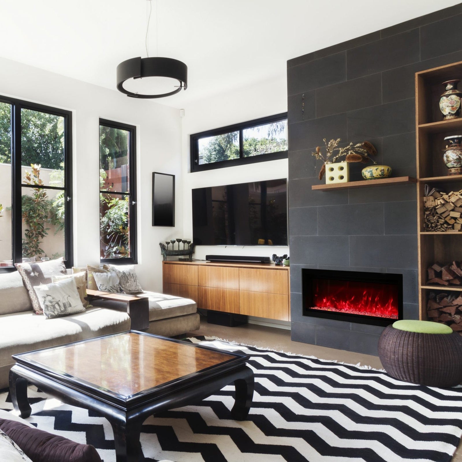Amantii 34" Symmetry Lumina Electric Fireplace (Model SYM-34-LUMINA)