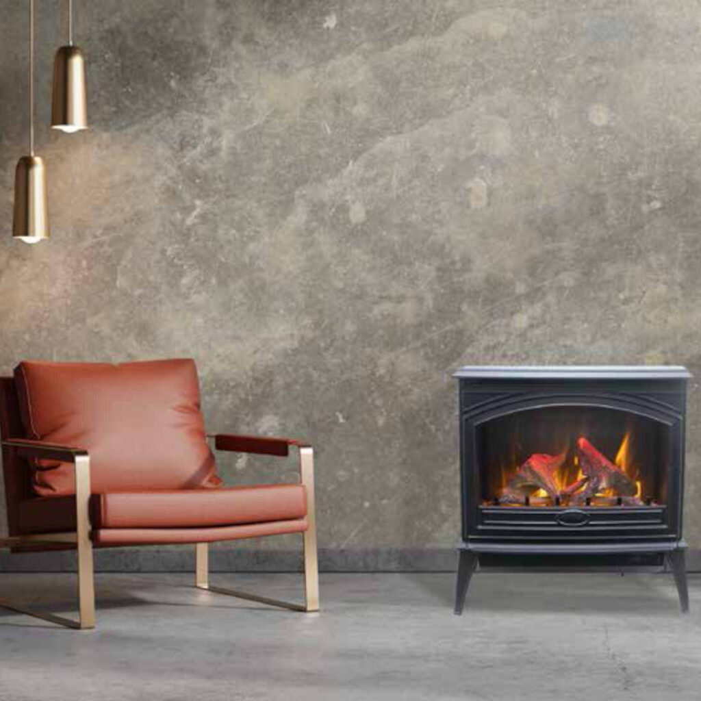 Amantii 50" Cast Iron Freestand Electric Fireplace (Model E50-NA)