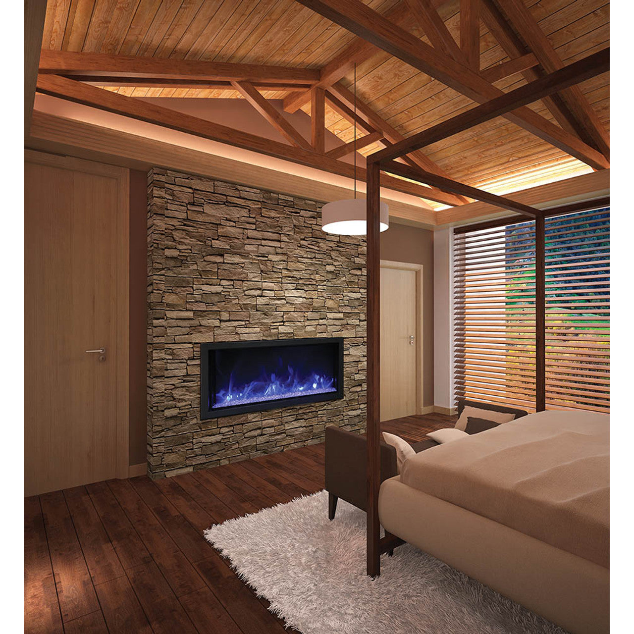 Amantii 50" Tru View XL XT 3 Sided Glass Electric Fireplace (Model 50-TRV-XL-XT)