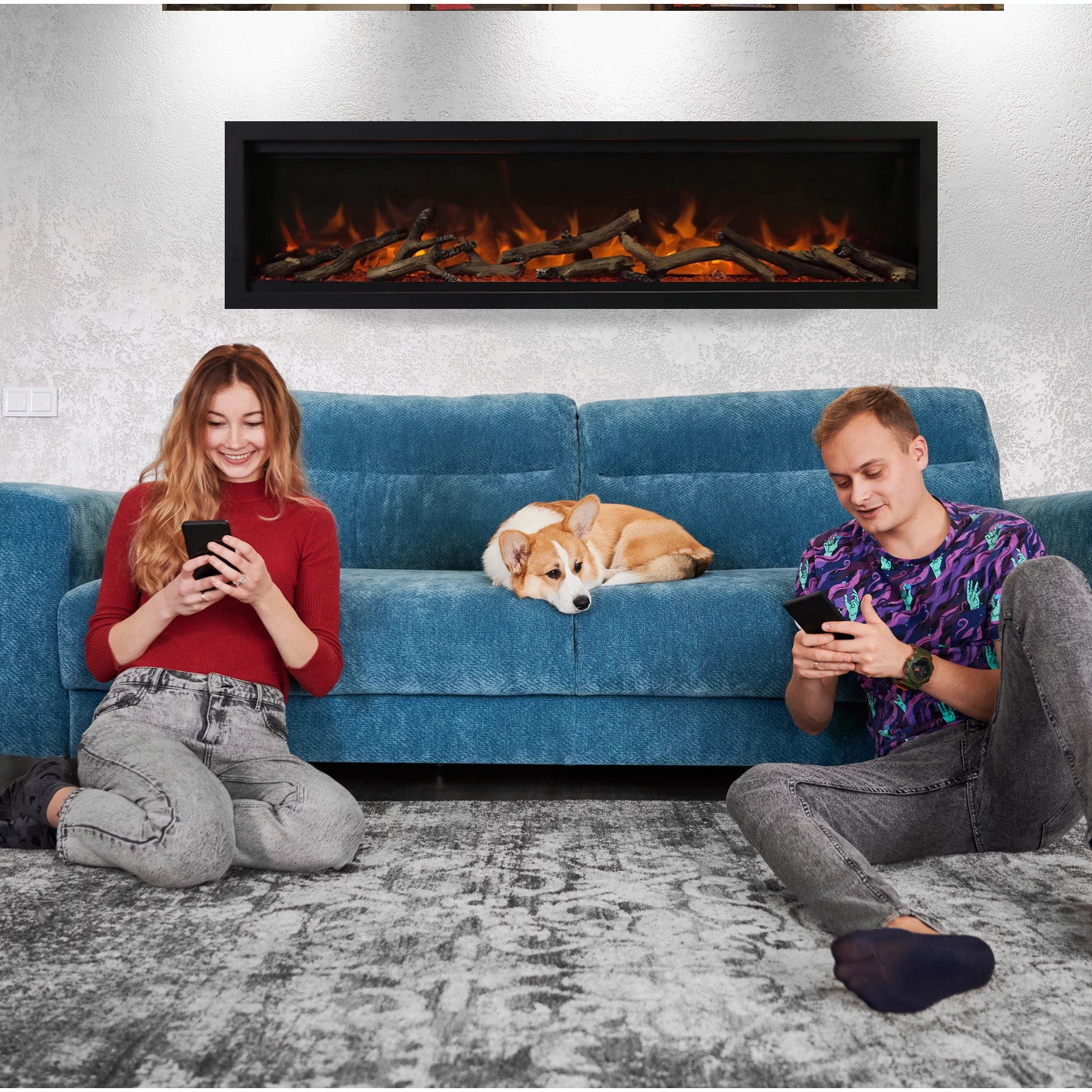 Amantii 60" Symmetry Lumina Electric Fireplace (Model SYM-60-LUMINA)