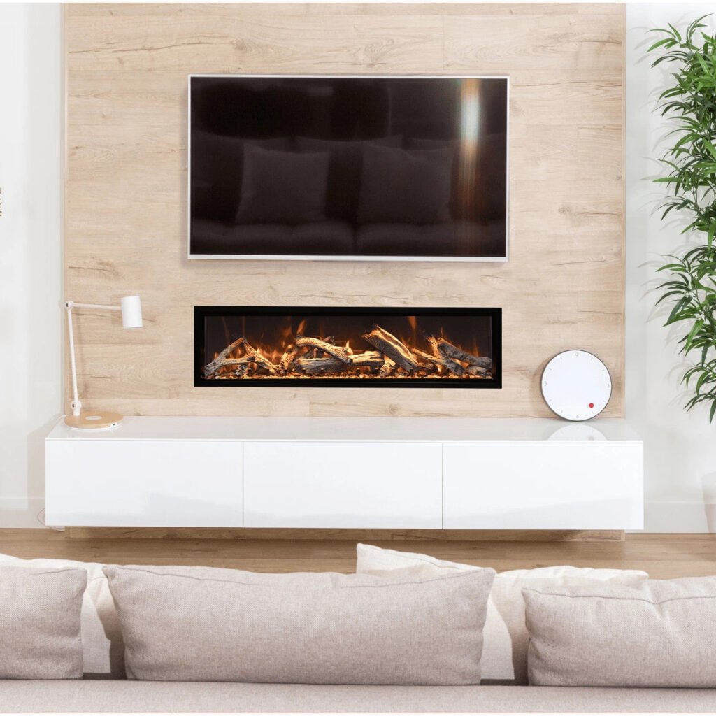 Amantii 74" Symmetry Bespoke Xtra Tall Electric Fireplace BESPOKE