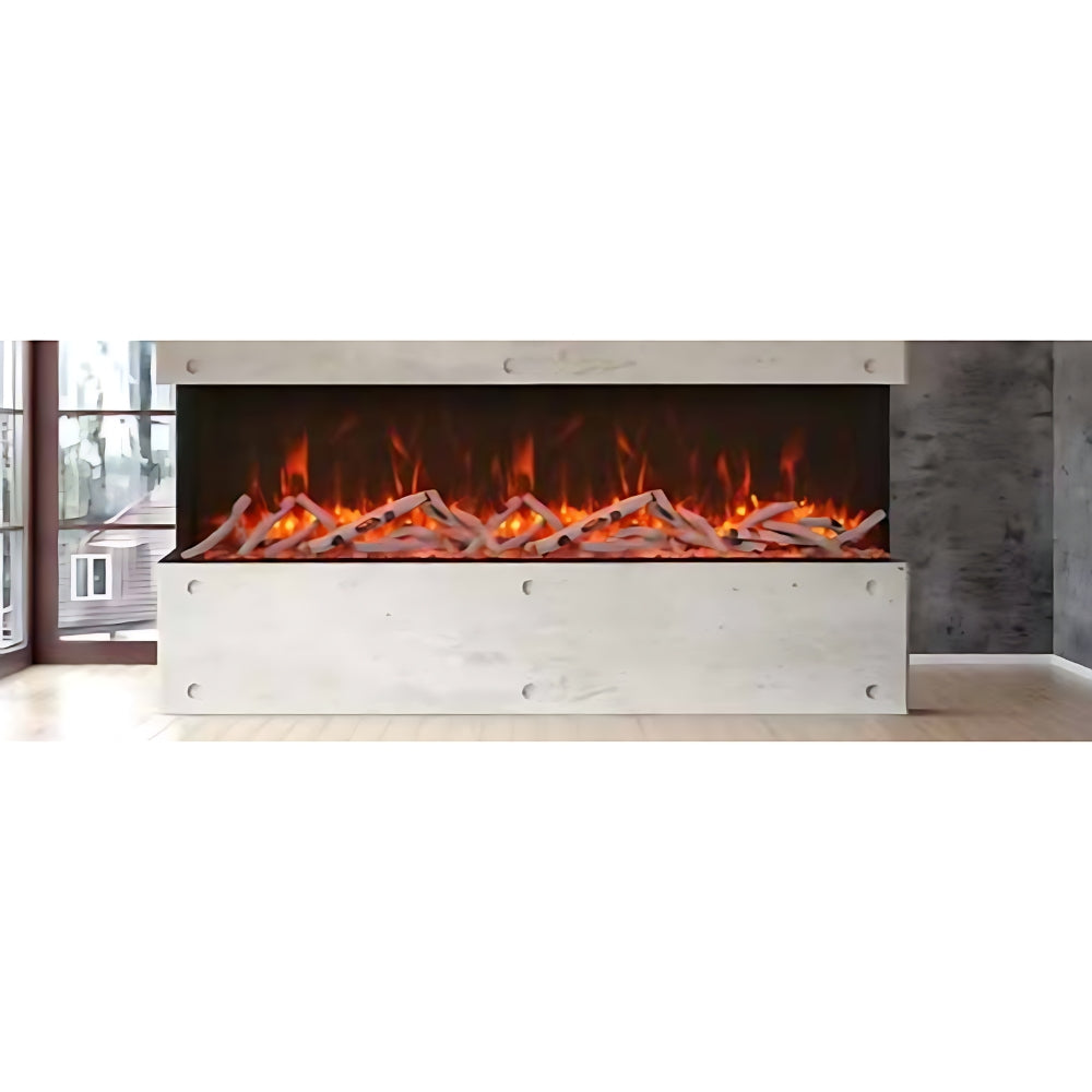 Amantii 88" Tru View XL XT 3 Sided Glass Electric Fireplace (Model 88-TRV-XL-XT)
