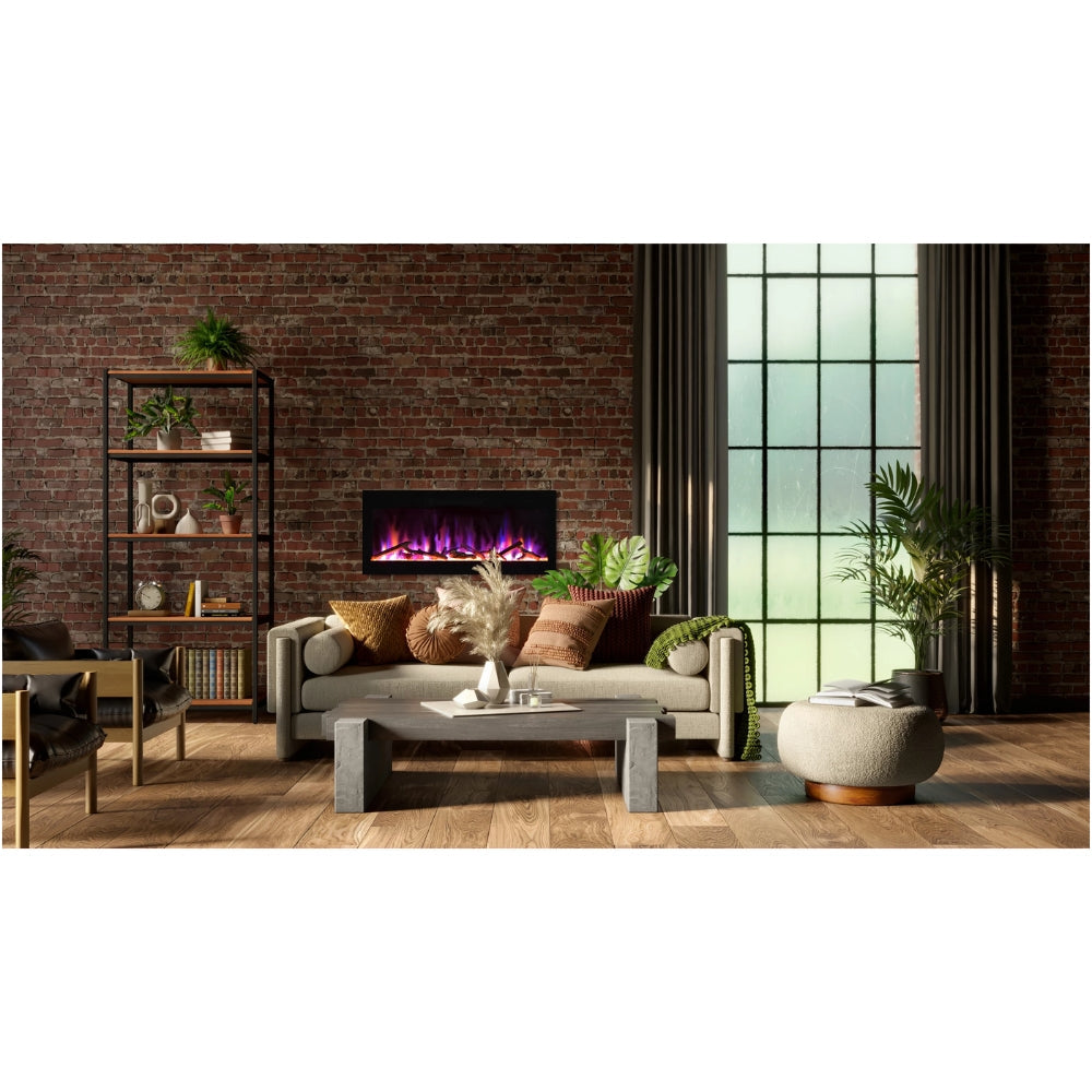 Amantii Evolution Linear 42" Fire & Ice Electric Fireplace (Model EVO4220)