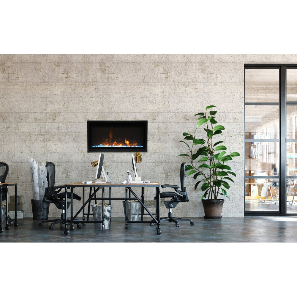 Amantii Panorama BI Series 30" Extra Slim Smart Electric Fireplace (Model BI-30-XTRASLIM)