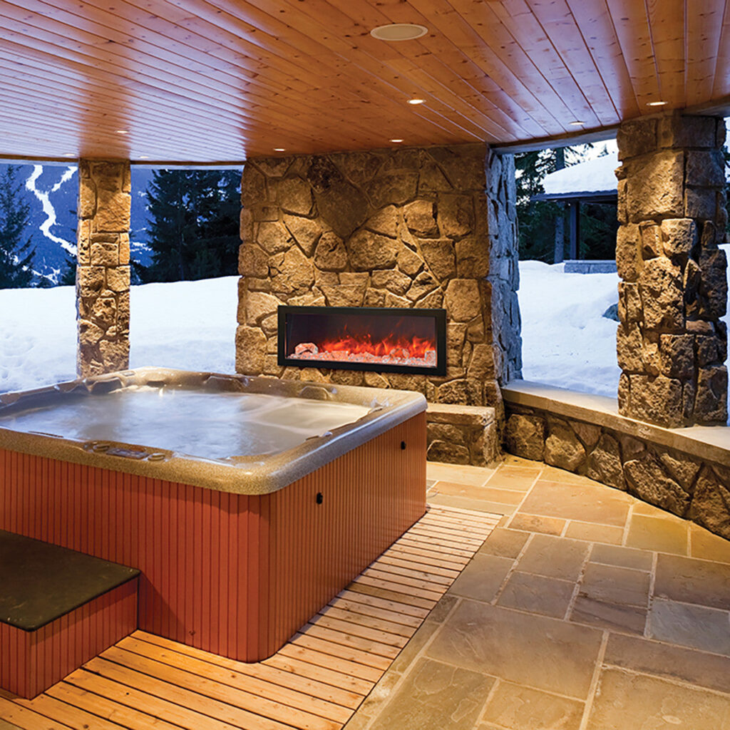 Amantii Panorama BI Series 40" Slim Smart Electric Fireplace (Model BI-40-SLIM-OD)