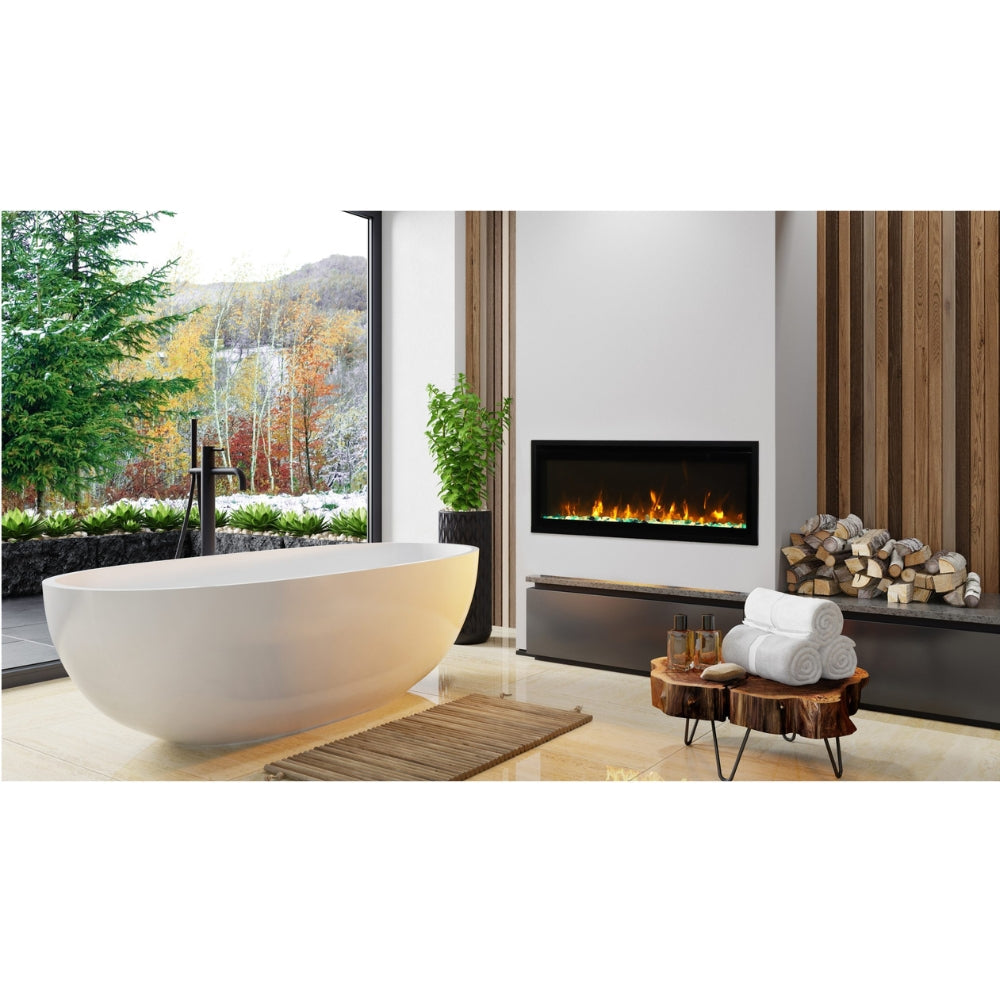 Amantii Panorama BI Series 50" Extra Slim Smart Electric Fireplace (Model BI-50-XTRASLIM)