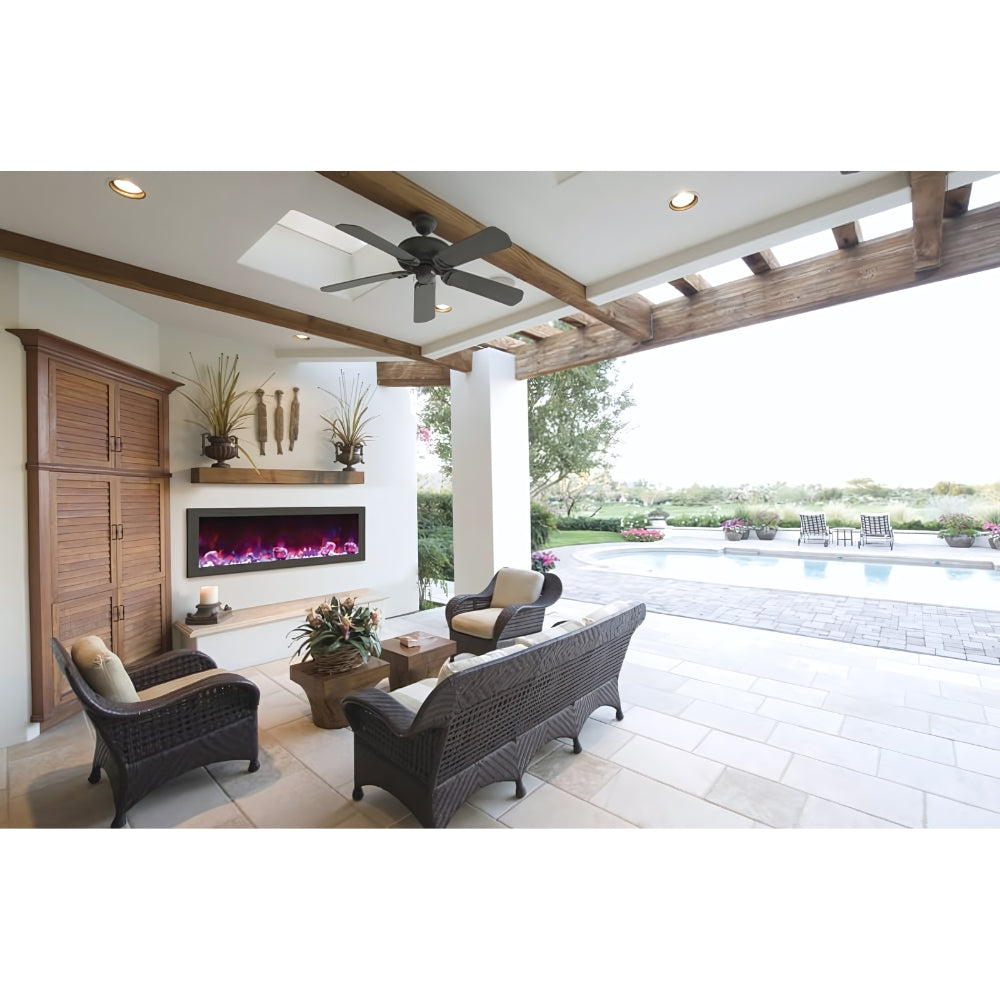 Amantii Panorama BI Series 50" Slim Smart Electric Fireplace (Model BI-50-SLIM-OD)
