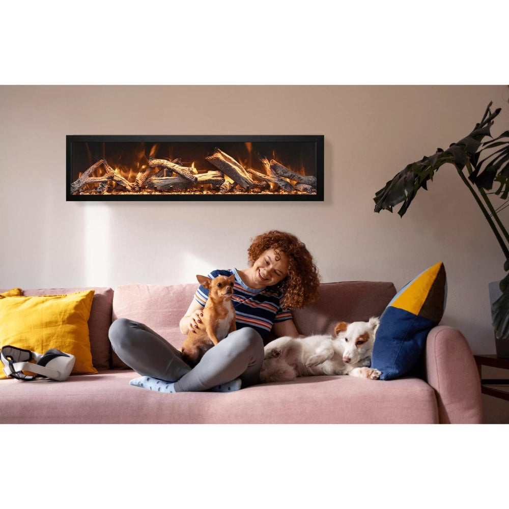 Amantii Panorama BI Series 60" Deep Smart Electric Fireplace (Model BI-60-DEEP-OD)