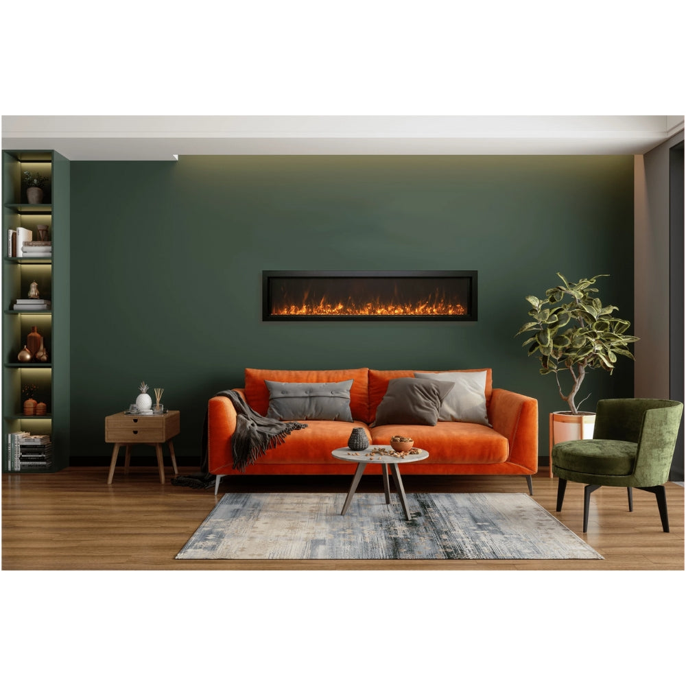 Amantii Panorama BI Series 60" Extra Slim Smart Electric Fireplace (Model BI-60-XTRASLIM)