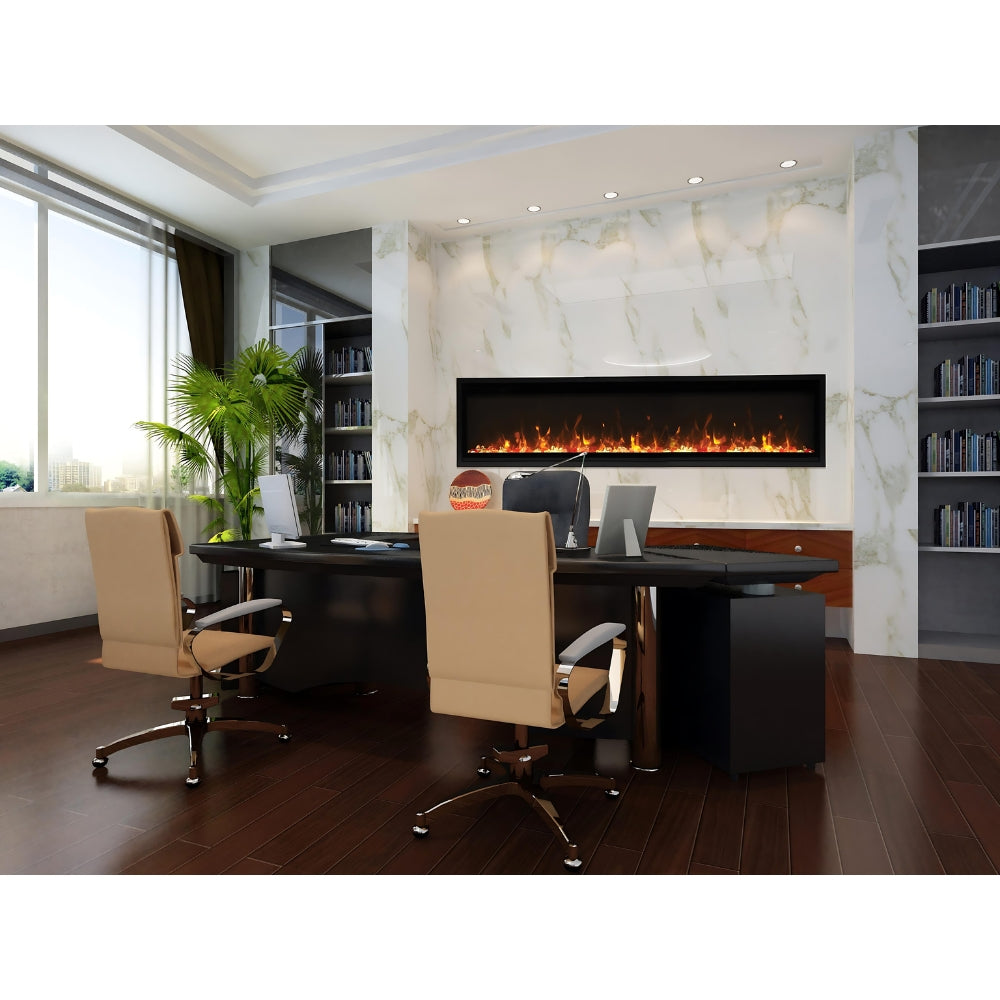 Amantii Panorama BI Series 72" Slim Smart Electric Fireplace (Model BI-72-SLIM-OD)