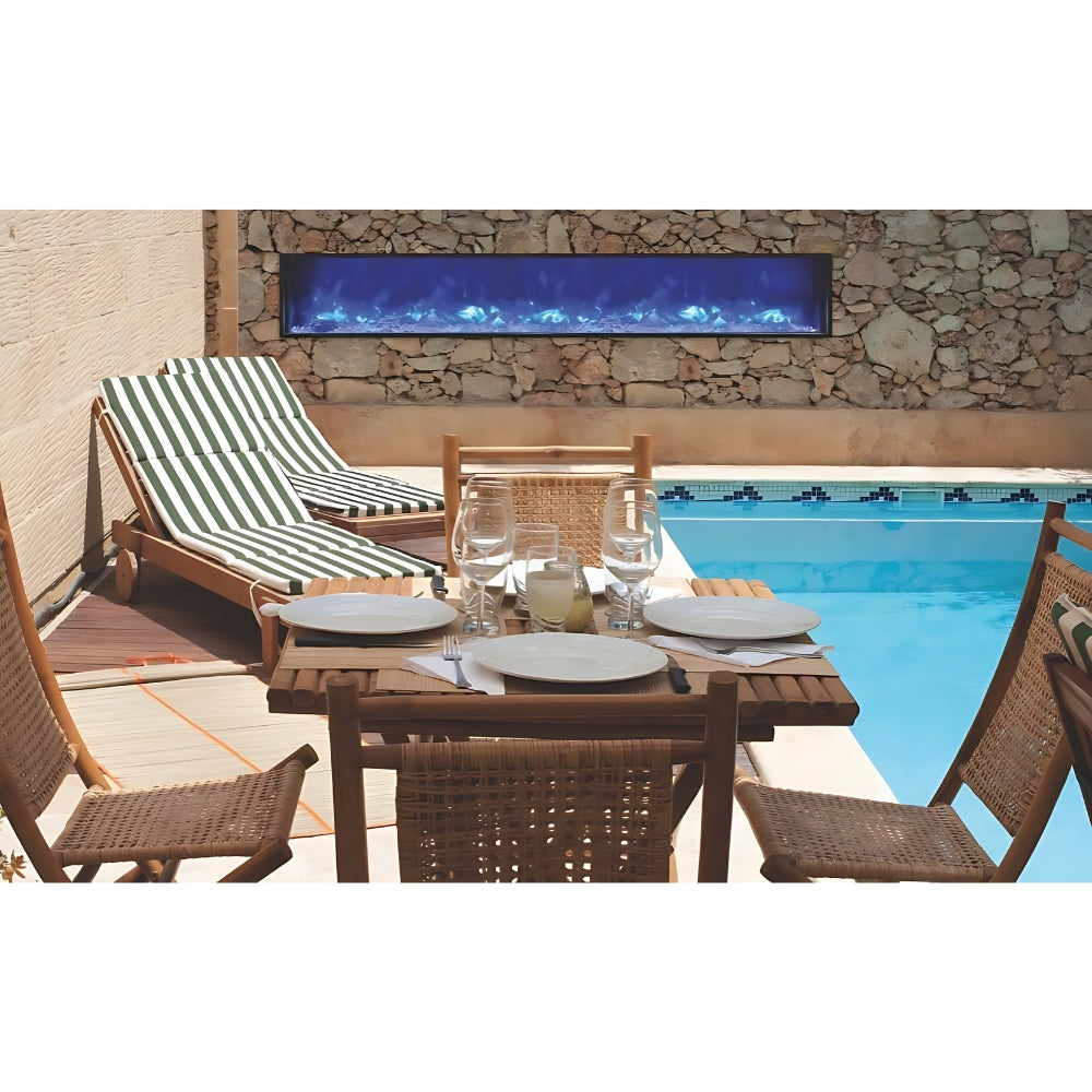 Amantii Panorama BI Series 88" Slim Smart Electric Fireplace (Model BI-88-SLIM-OD)
