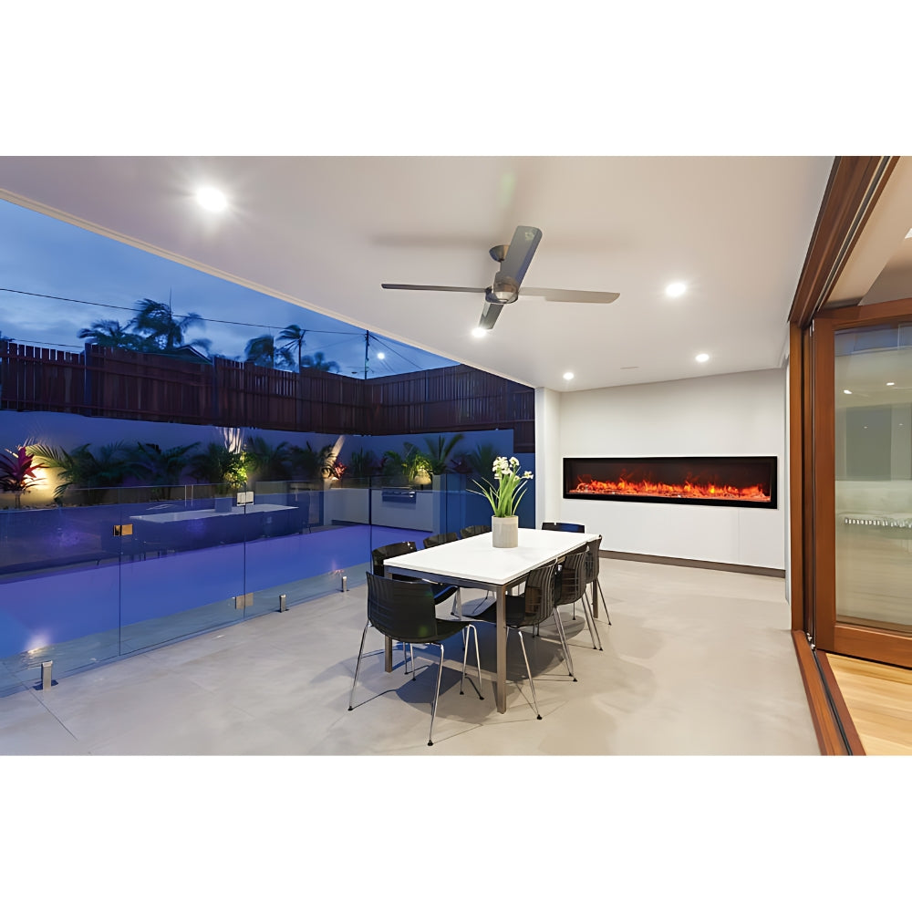 Amantii Panorama BI Series 88" Slim Smart Electric Fireplace (Model BI-88-SLIM-OD)