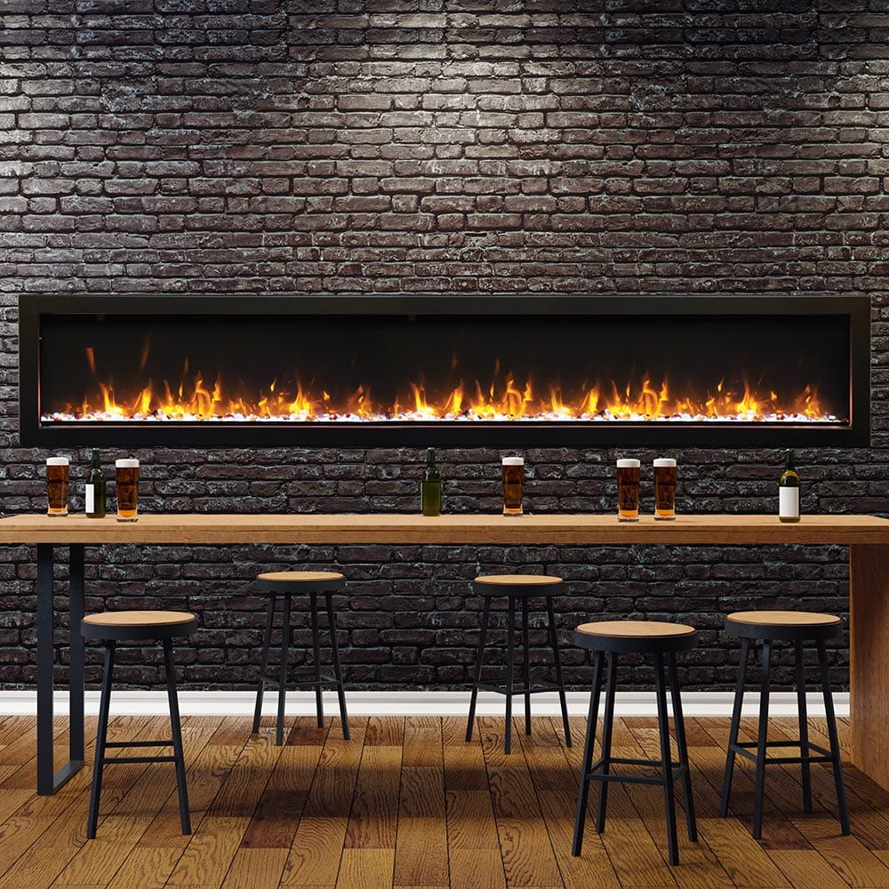 Amantii Panorama BI Series 88" Slim Smart Electric Fireplace (Model BI-88-SLIM-OD)