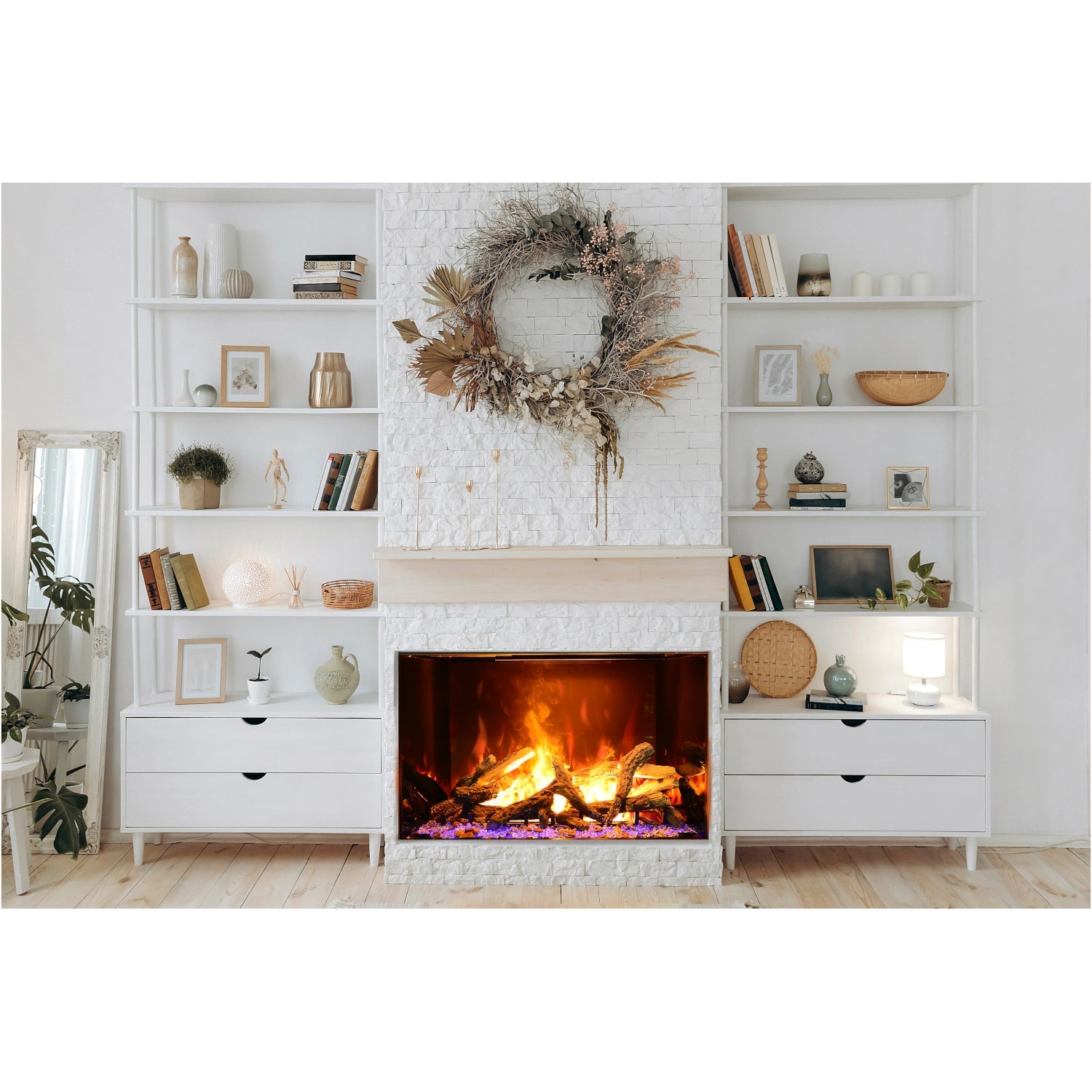 Amantii Signature 38" Built-in Electric Fireplace (Model BI-TRD-38-SIG)