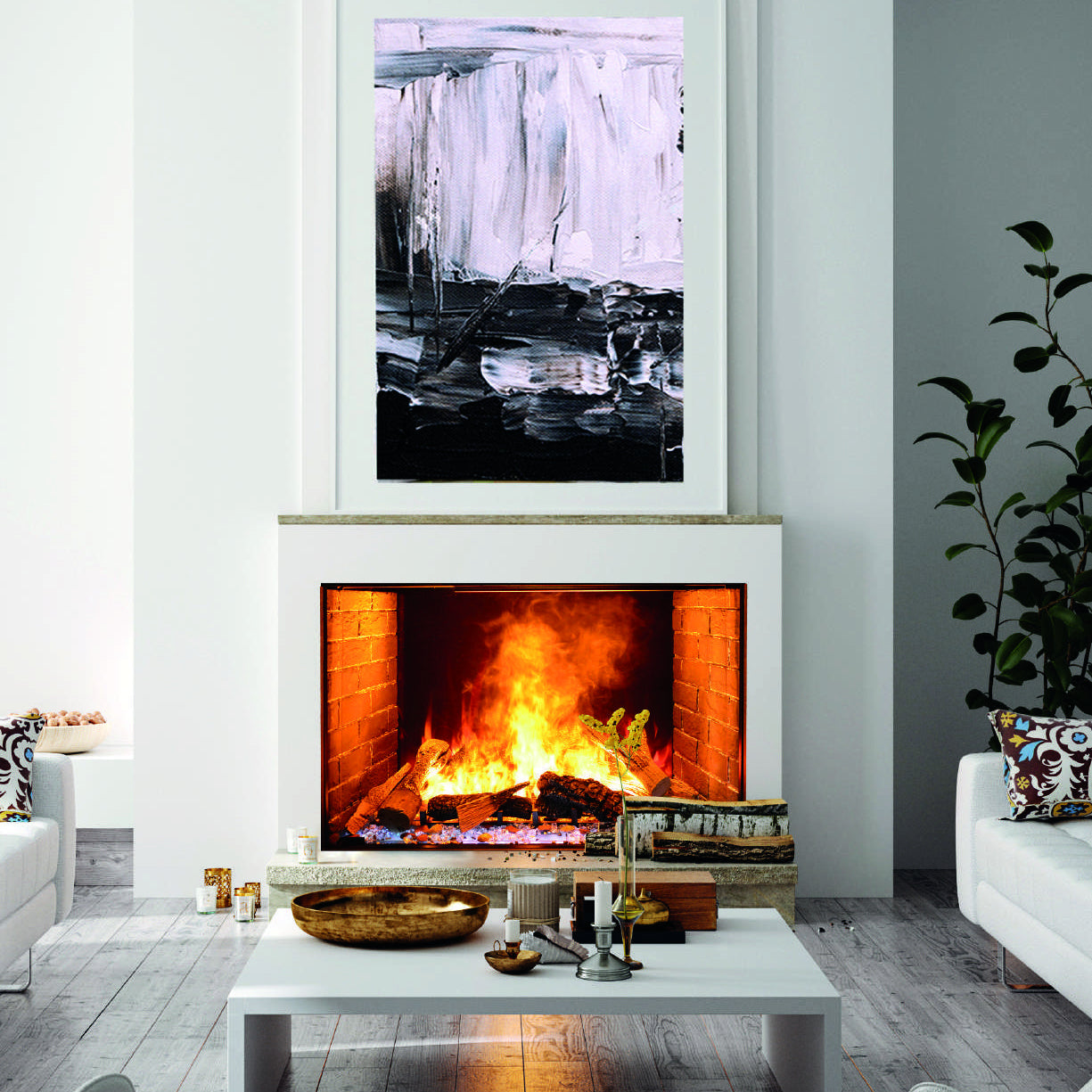 Amantii Signature 38" Built-in Electric Fireplace (Model BI-TRD-38-SIG)