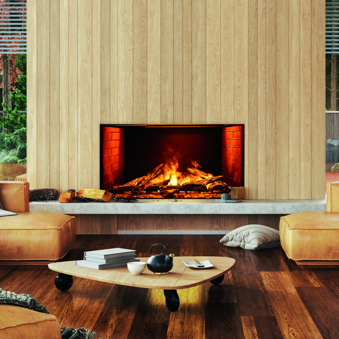 Amantii Signature 38" Built-in Electric Fireplace (Model BI-TRD-38-SIG)