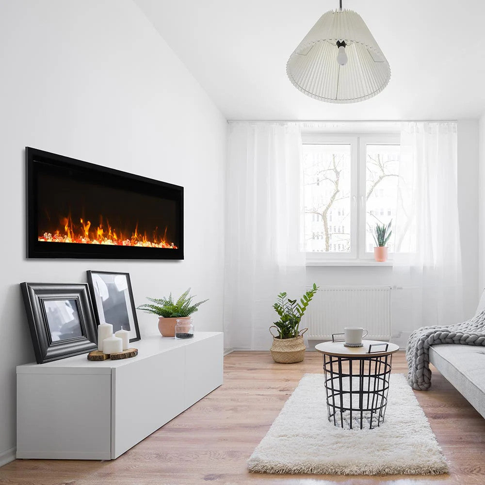 Amantii Symmetry Xtra Slim Smart 50" Electric Fireplace (Model SYM-50-XTRASLIM)