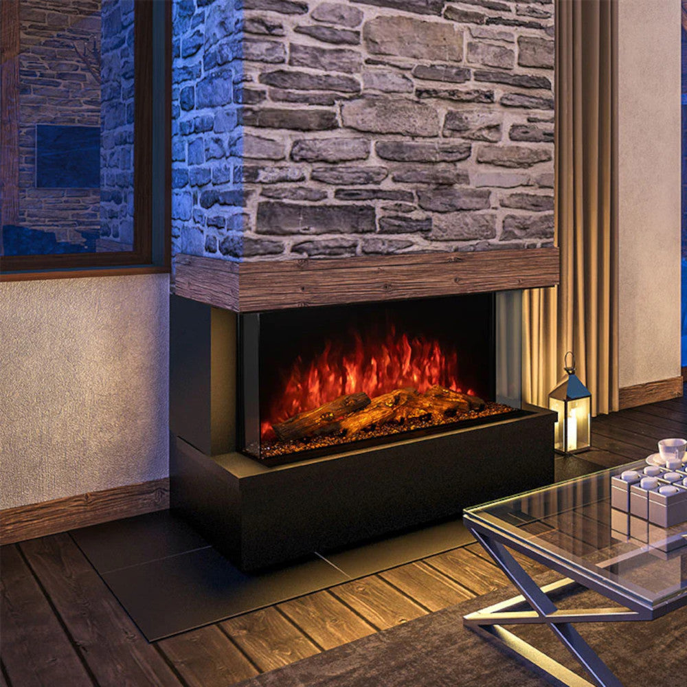Amantii Tru View Bespoke 45" 3-Sided Built-in Electric Fireplace BESPOKE