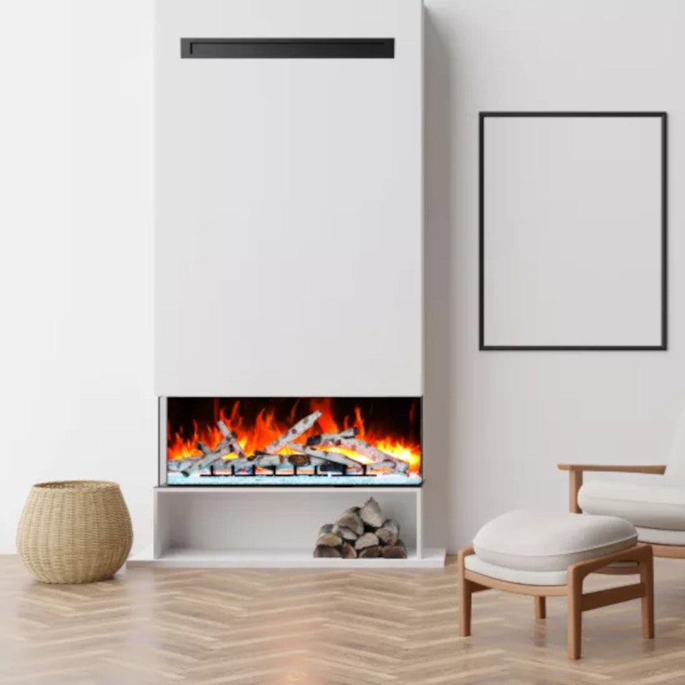 Amantii Tru View Bespoke 45" 3-Sided Built-in Electric Fireplace BESPOKE