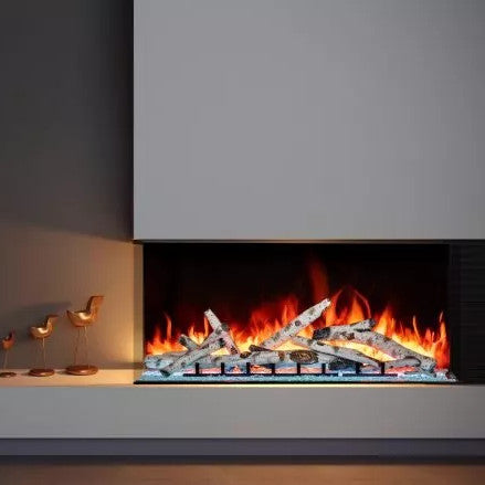 Amantii Tru View Bespoke 55" 3-Sided Built-in Electric Fireplace BESPOKE