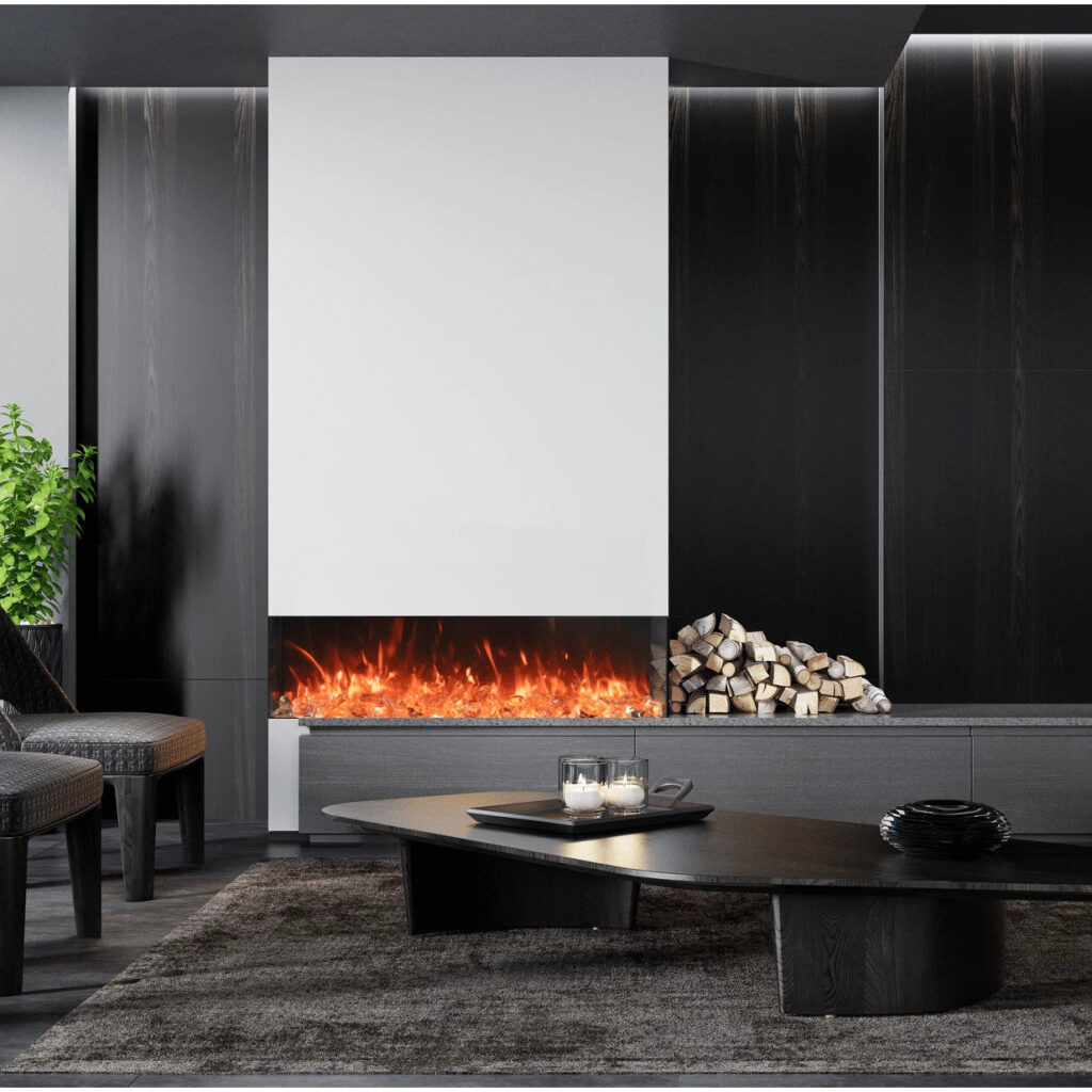 Amantii Tru View Bespoke 65" 3-Sided Built-in Electric Fireplace BESPOKE