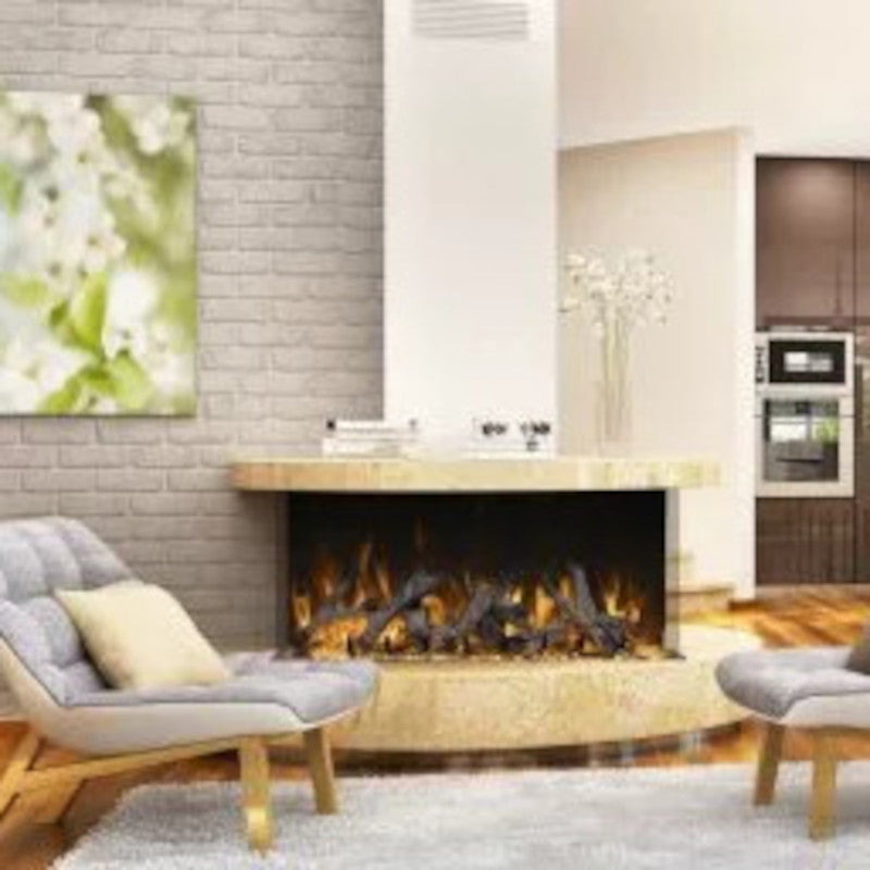 Amantii Tru View Bespoke 65" 3-Sided Built-in Electric Fireplace BESPOKE