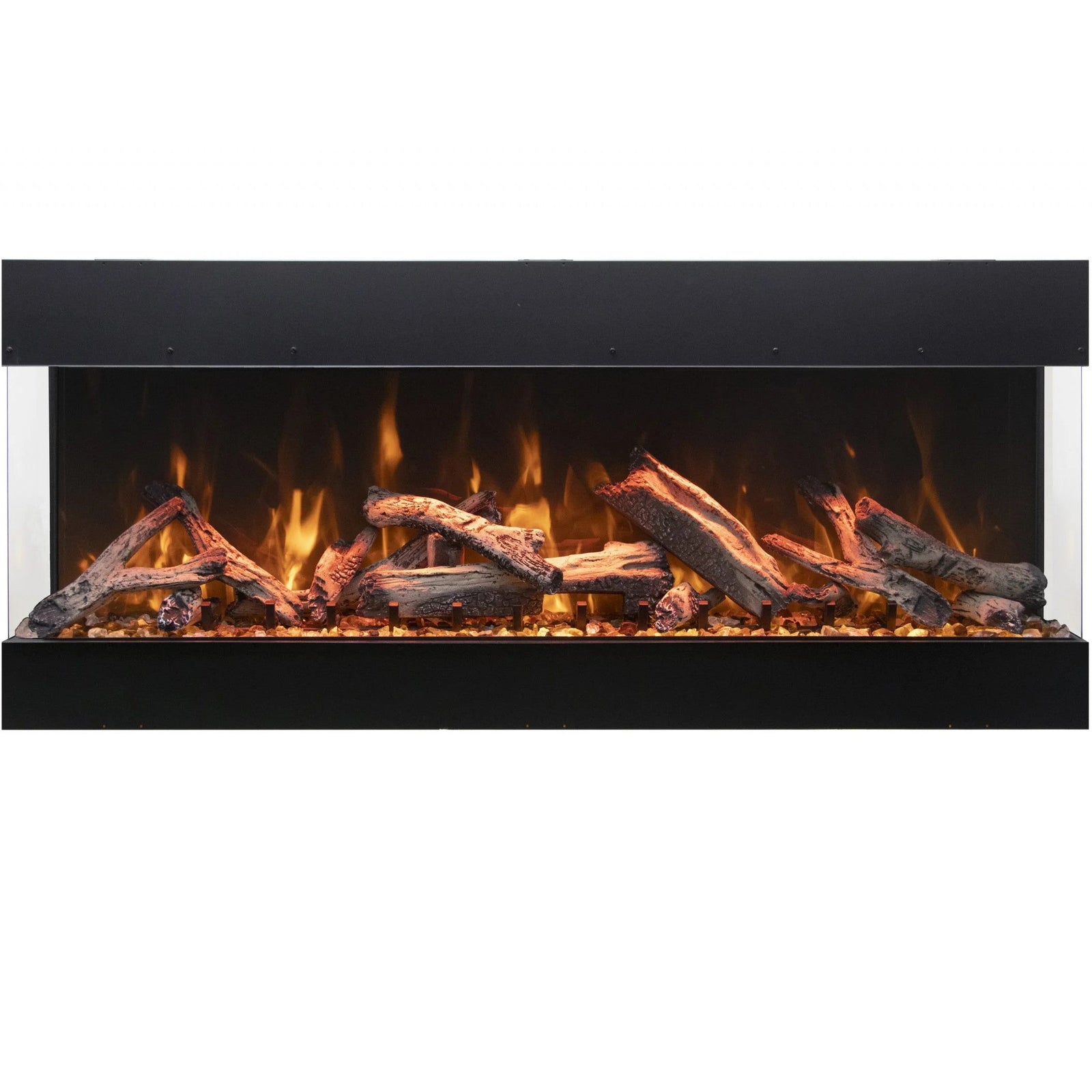 Amantii Tru View Bespoke 75" 3-Sided Built-in Electric Fireplace BESPOKE