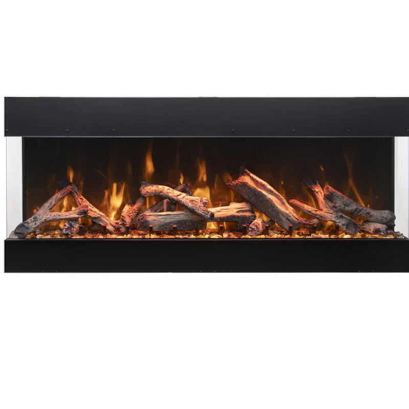 Amantii Tru View Bespoke 85" 3-Sided Built-in Electric Fireplace BESPOKE