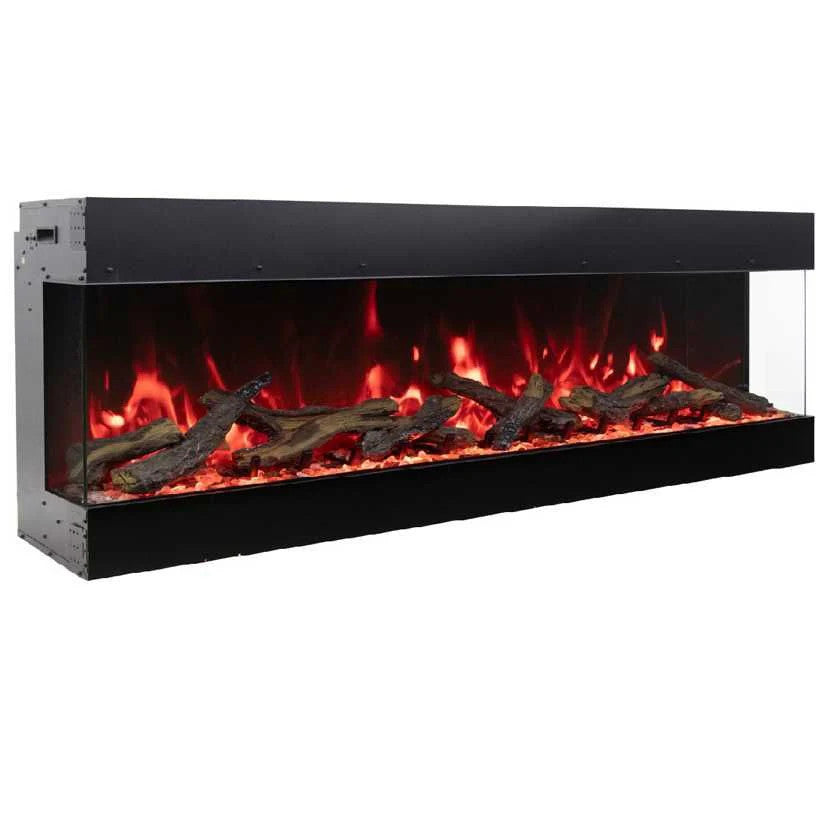 Amantii Tru View Bespoke 85" 3-Sided Built-in Electric Fireplace BESPOKE