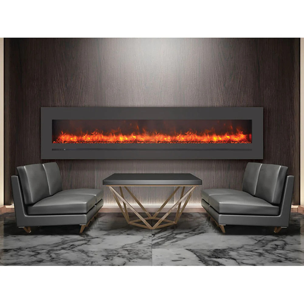 Amantii WM-FML-STL Linear 34" Electric Fireplace (Model WM-FML-34-4023-STL)