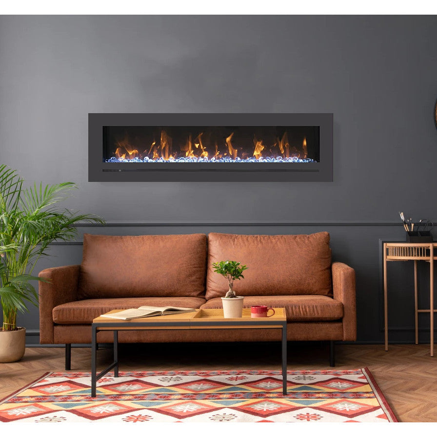 Amantii WM-FML-STL Linear 60" Electric Fireplace (Model WM-FML-60-6623-STL)